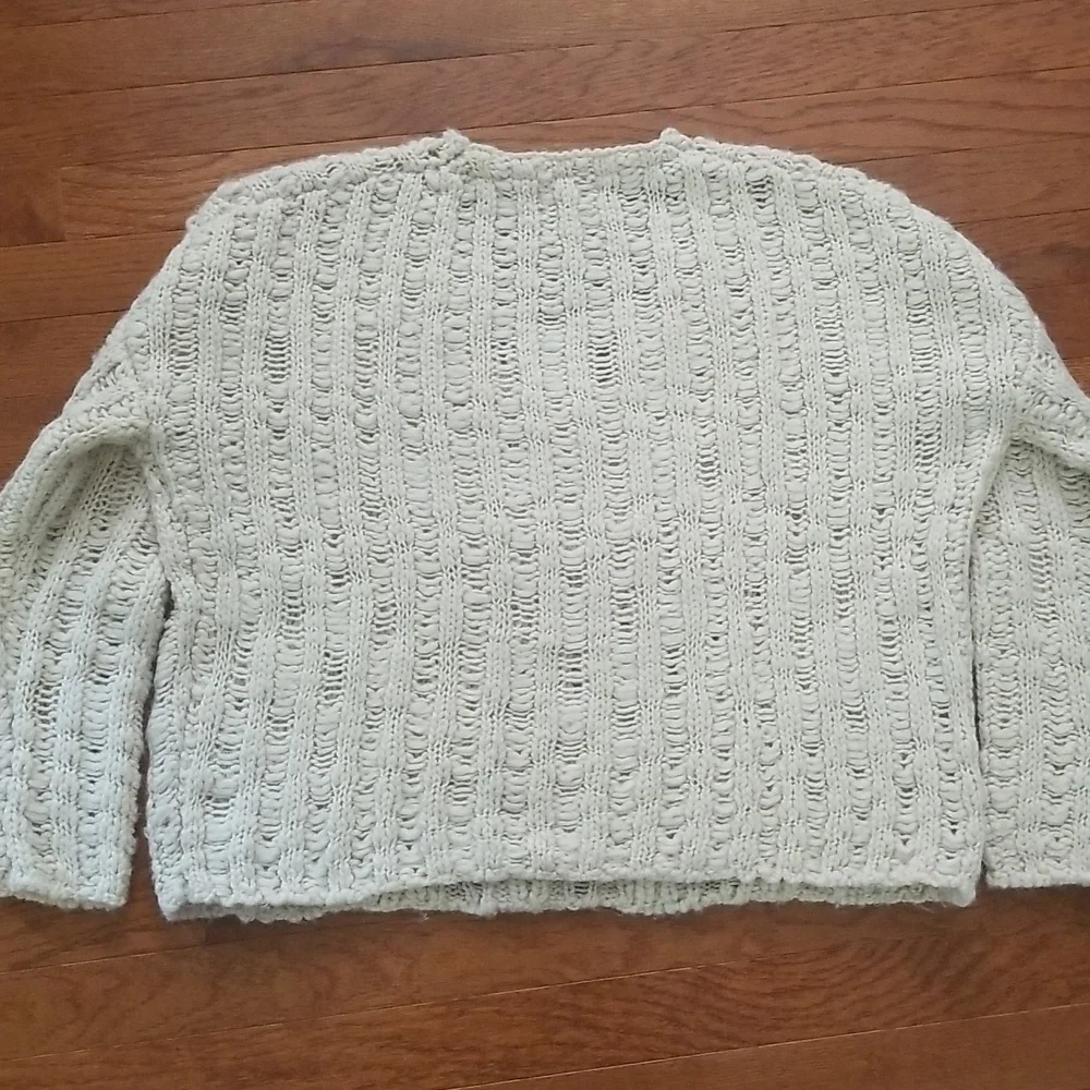 Urban Outfitters Cream Distressed Knit Sweater - Picture 7 of 8